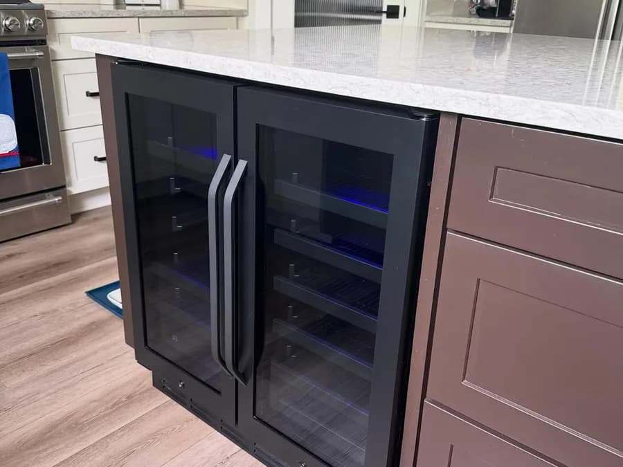 Wine Fridge Island Cutout, after photo 1